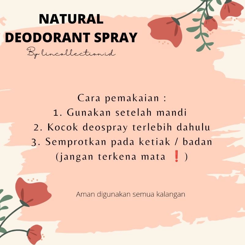 NATURAL DEODORANT SPRAY CAIR TAWAS 100 ML ALAMI PENGHILANG BAU BADAN AMPUH MAGIC MENGHILANGKAN BAU BADAN PEMUTIH KETIAK DEO TAWAS ASLI AIR TAWAS CAIR NON ALKOHOL PENCERAH KETIAK ALAMI MURAH PAKET USAHA TAWAS BUBUK