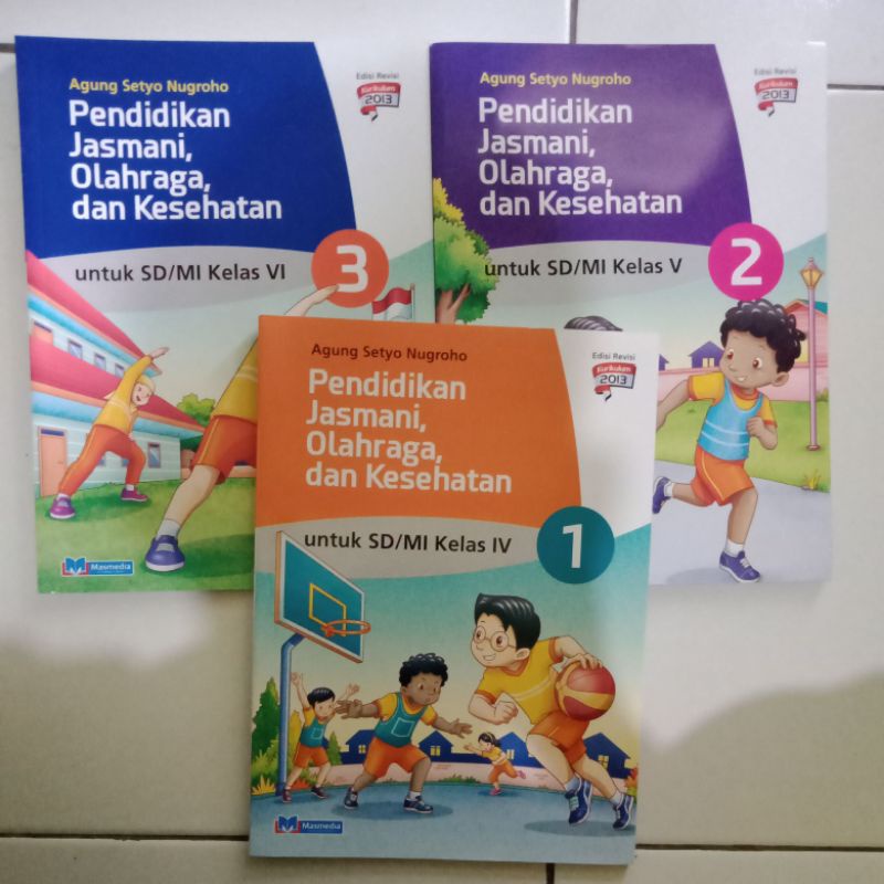 Buku PJOK Masmedia SD kelas 4 5 6 /Pendidikan Jasmani Olahraga dan Kesehatan