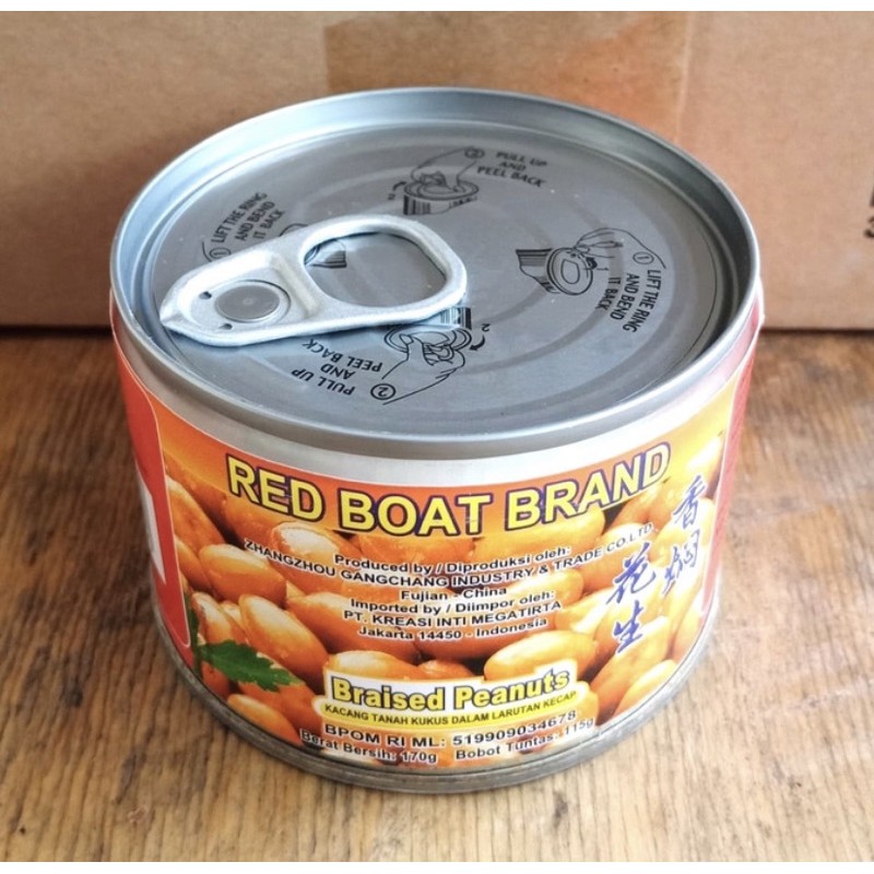 

Red Boat Brand Braised Peanut 170Gr/Kacang Tanah Kukus Larutan Kecap Kaleng