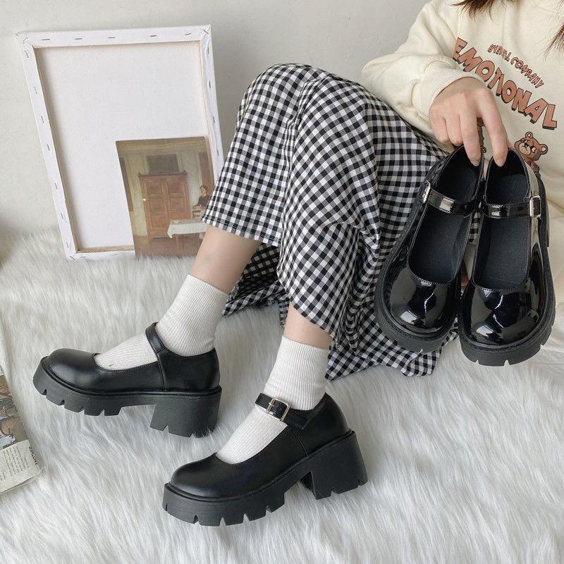 [DF FOOTWEAR] Sepatu Docmart / Sepatu Loafers Wanita / Sepatu Wanita Mary Janes Import Premium Quality DF 531