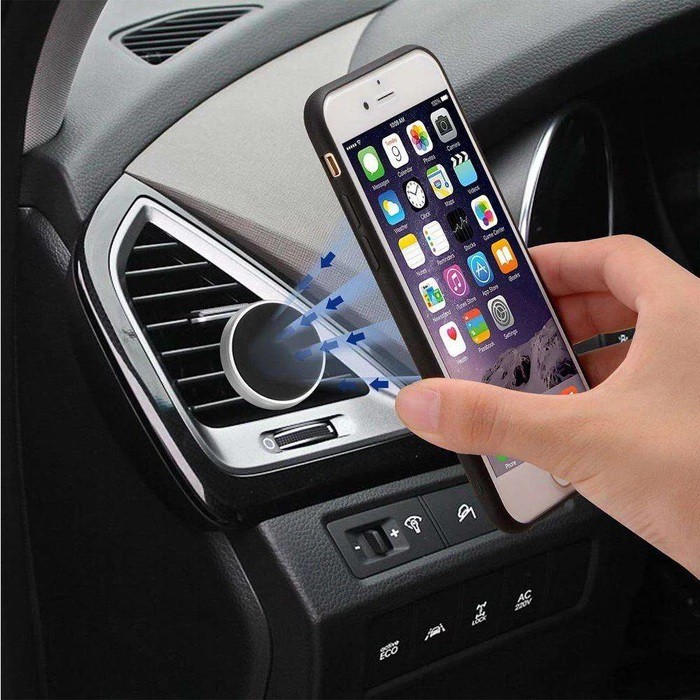 Holder HP Mobil Phone Magnetic Universal Car 360 Rotation Metal Tempelan Magnet Aksesoris Handphone Tempel Stand