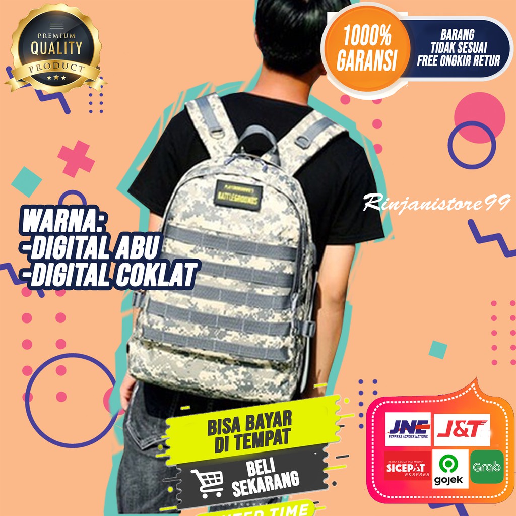 Tas Ransel Pria Tactical Army Backpack Original Tas Punggung Premium Branded Import F166