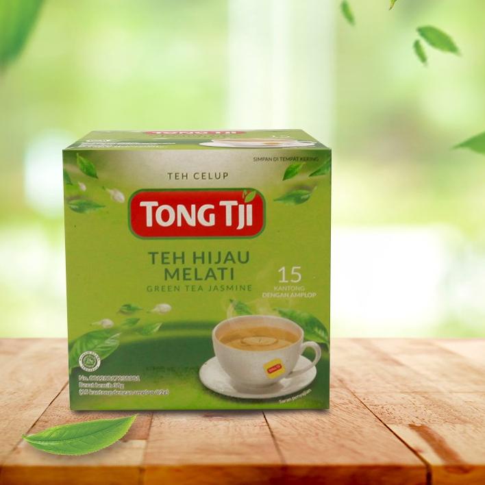 

「Special sale」 Tong Tji Green Tea Jasmine 1 pack isi 30 gram ( Tea Bag/ Teh Celup dgn Amplop )