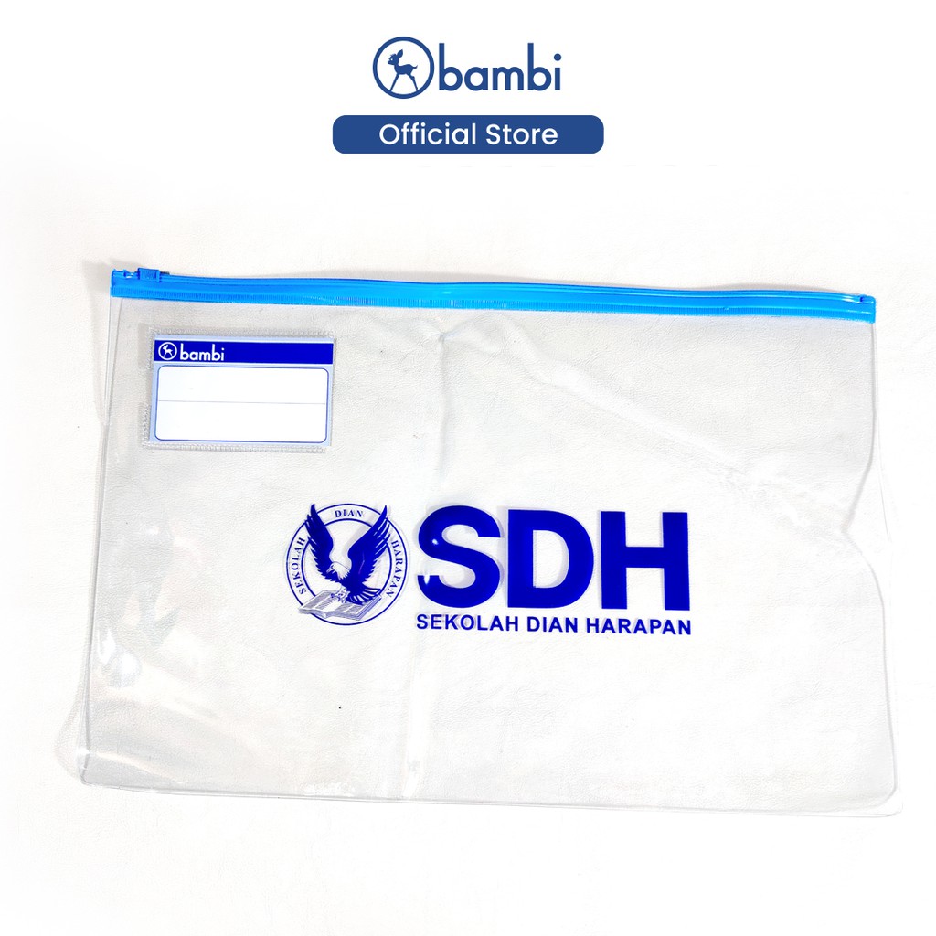 

Bambi Zipper Document Pocket Folio Customized Logo Include Sablon Logo Perusahaan Jenis Produk Kostum Original