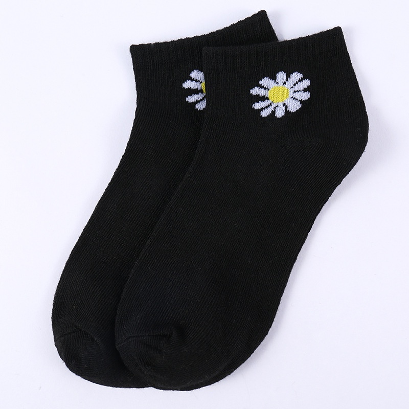 GO! KK605 Kaos Kaki Motif Bunga Daisy Cute Kaus Kaki Girl Korea Panjang Semata Kaki Import cod