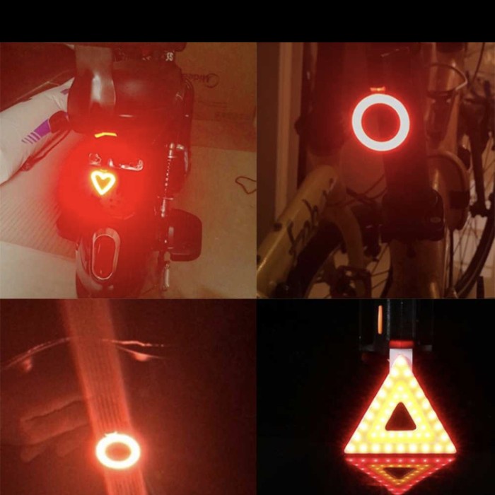 Lampu sepeda ZACRO tail light LED bicycle USB charging ZHA-0097