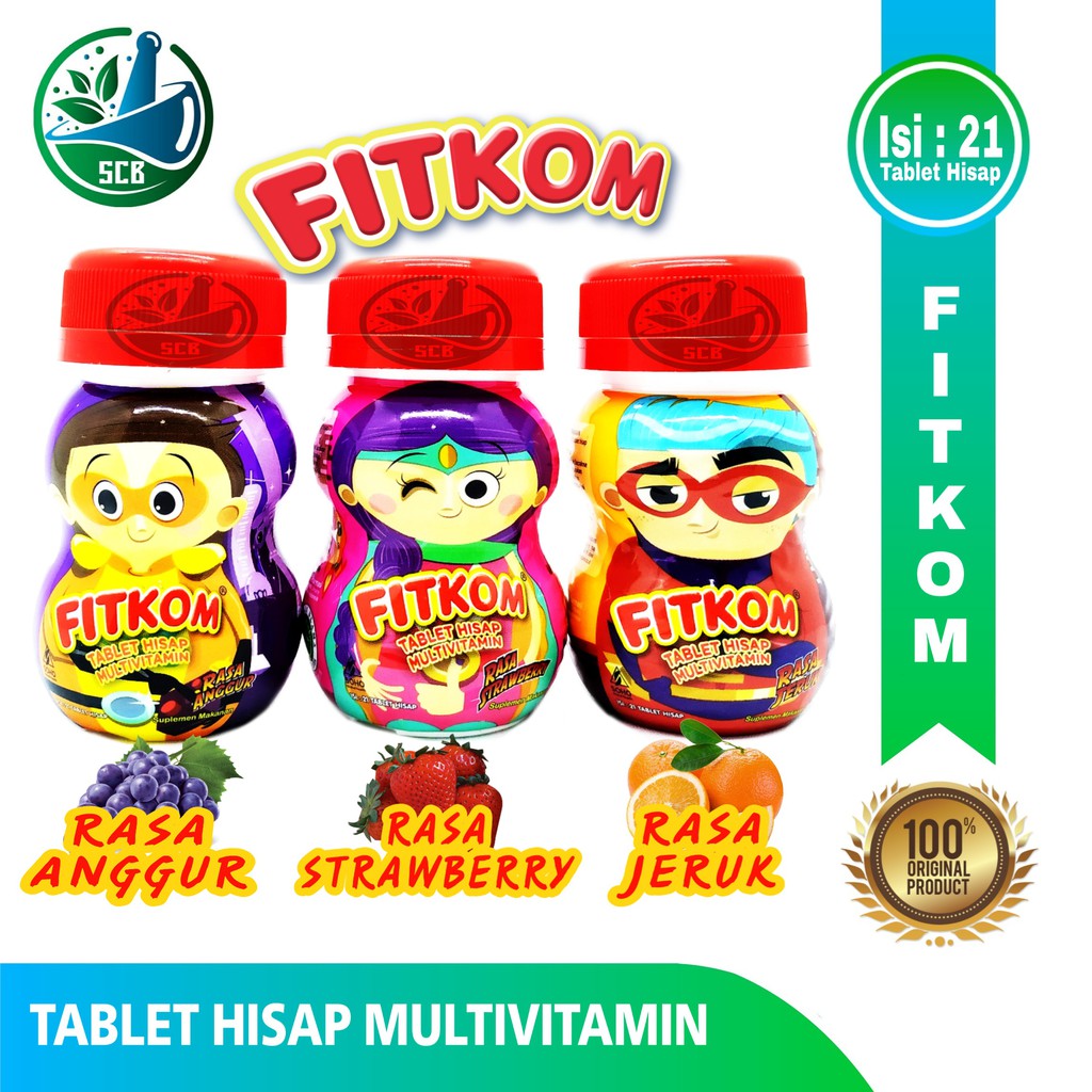 Fitkom - Tablet Hisap Multivitamin All Varian