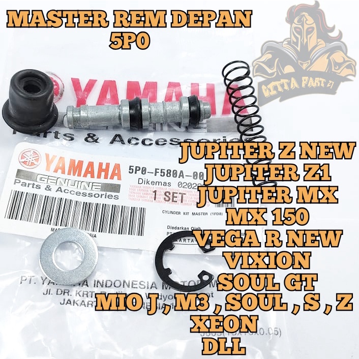 MASTER REM KIT DEPAN YAMAHA 5PO KUALITAS ASLI ORIGINAL YAMAHA YGP PRESISI AWET DAN DIJAMIN MANTAP JUPITER Z NEW JUPITER Z1 JUPITER MX JUPITER MX 150 VEGA R NEW VIXION SOUL GT MIO J MIO M3 MIO SOUL MIO S MIO Z XEON