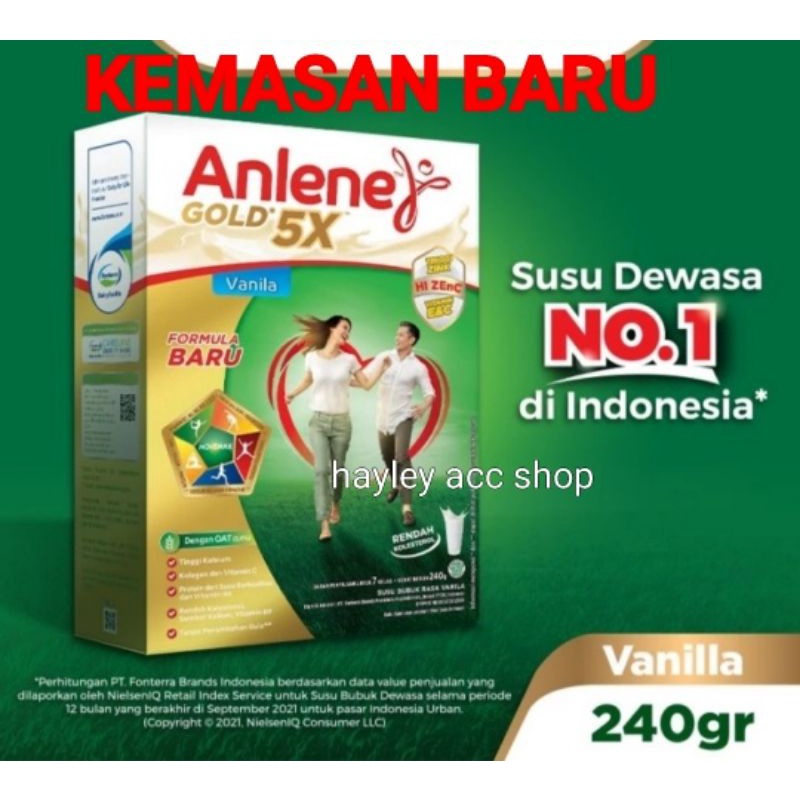 

Anlene Gold 5X Vanila 240g