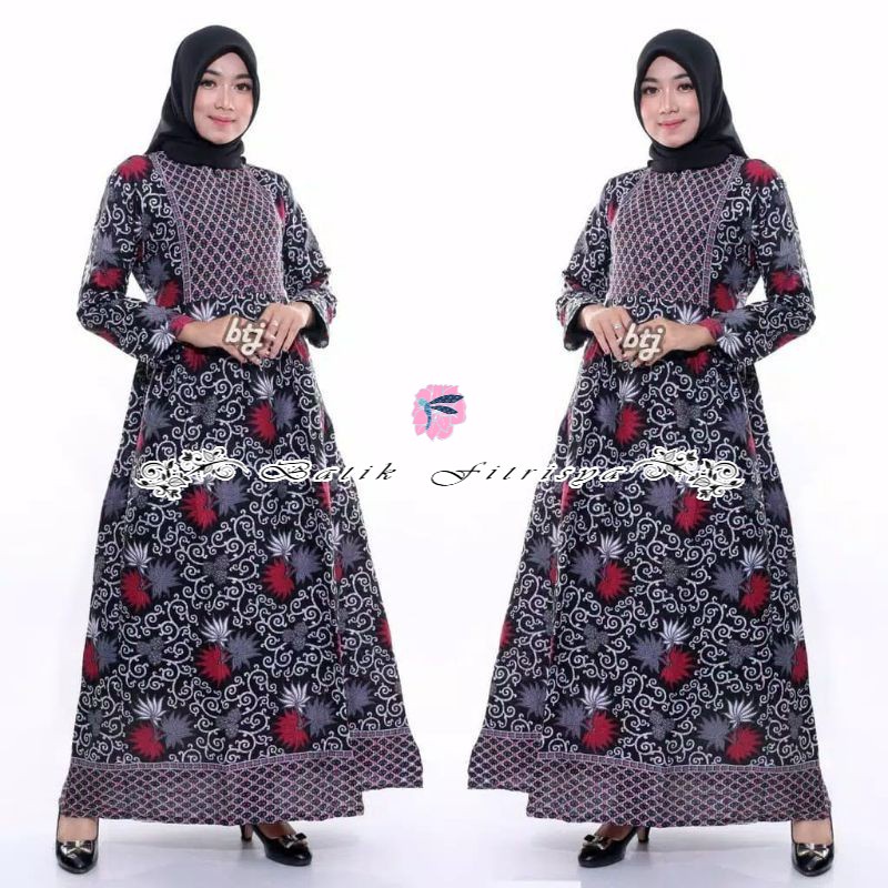 BATIK GAMIS - - DRESS   MODERN UKEL ABU ORY SUFFA