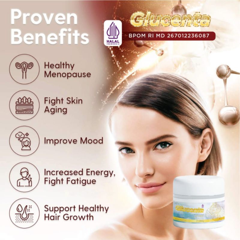 BPOM GLUTATHIONE GLUCENTA|SUPPLEMENT WHITENING L-GLUTATHIONE 500MG