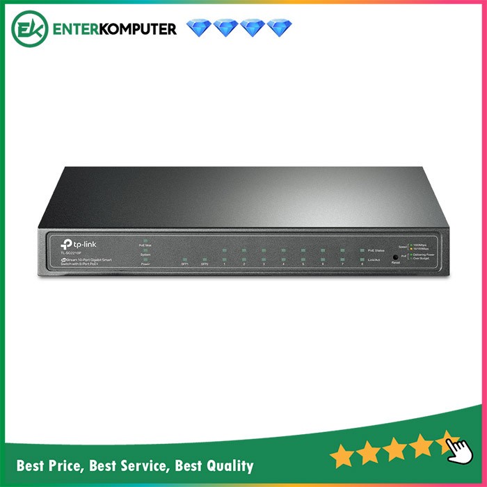 TP - Link WEB Switching 10 PORT Pure GIGABIT WEB RJ45PORTS - SG2210P