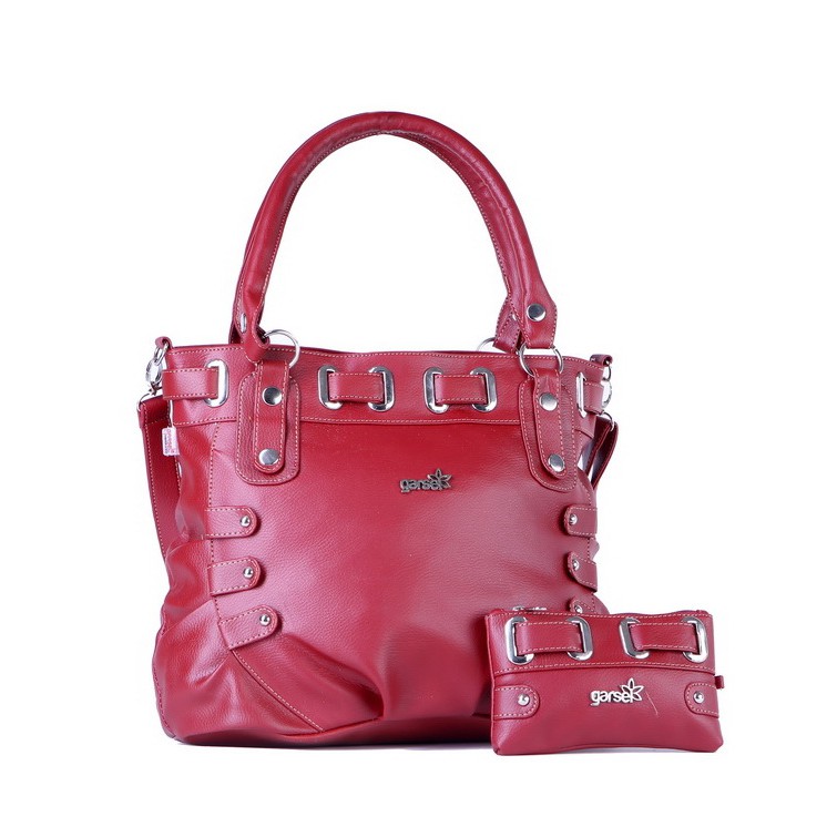 Tas Wanita Branded Satu Set + Dompet Gf Handbag Tas Pesta Perempuan