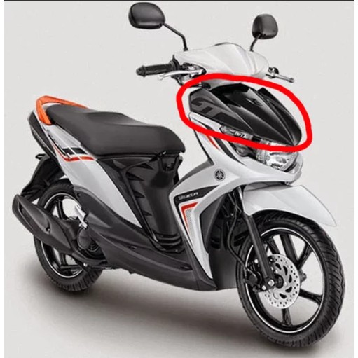 Panel Atau Tameng Depan Mio Soul Gt Warna Hitam Merek Win Shopee Indonesia