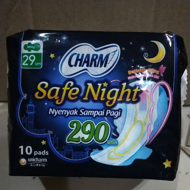 Charm safe Night 10 wing pads