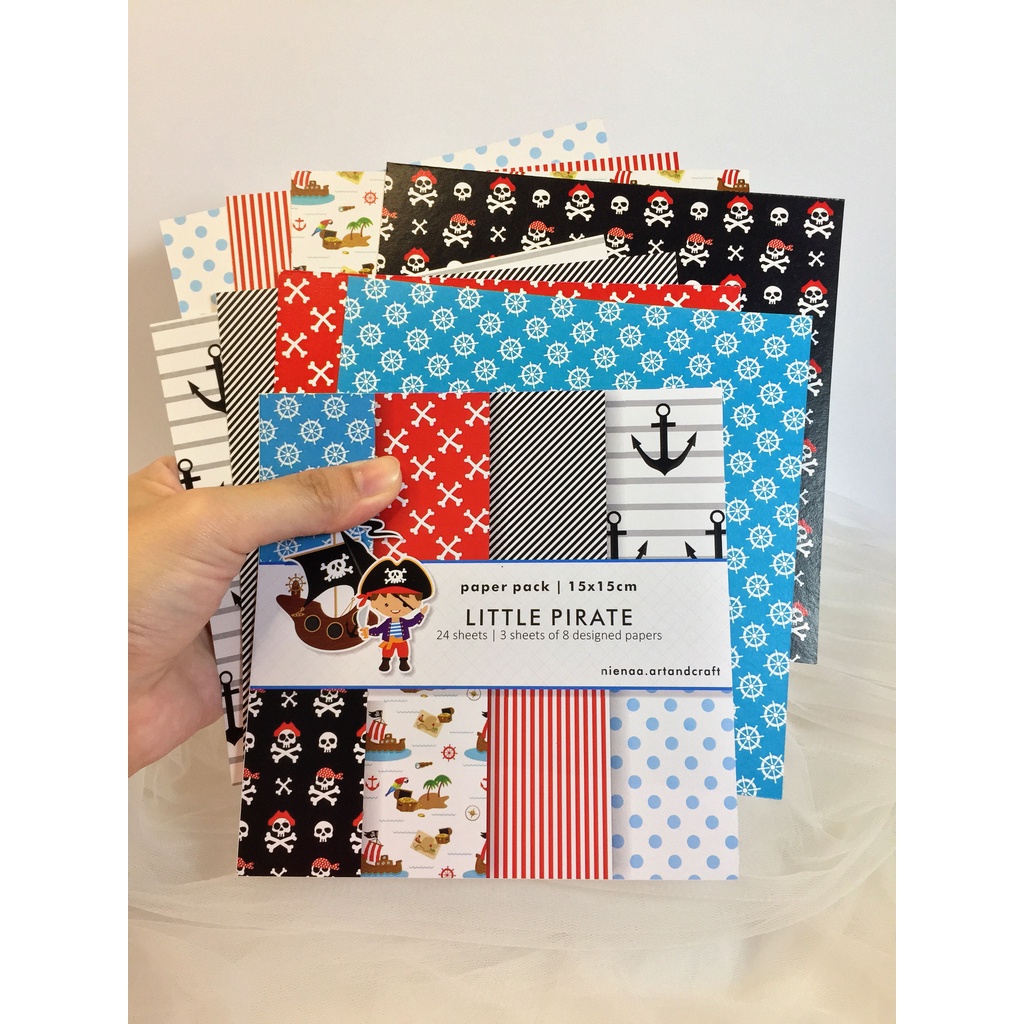 

Scrapbook Paper | Bahan Scrapbook Kertas Bujo Journaling 15x15cm | Pirate