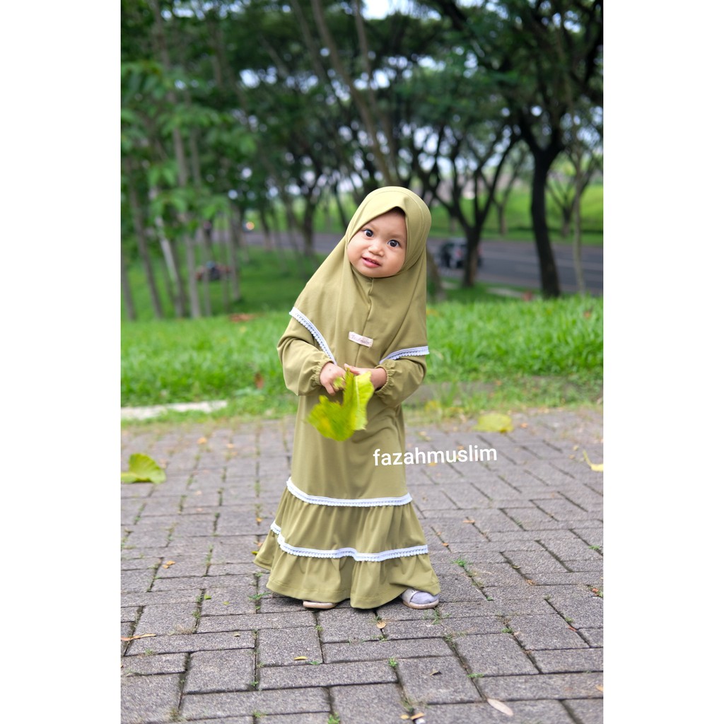 Gamis bayi newborn, Gamis aqiqah bayi,  baju muslim bayi perempuan