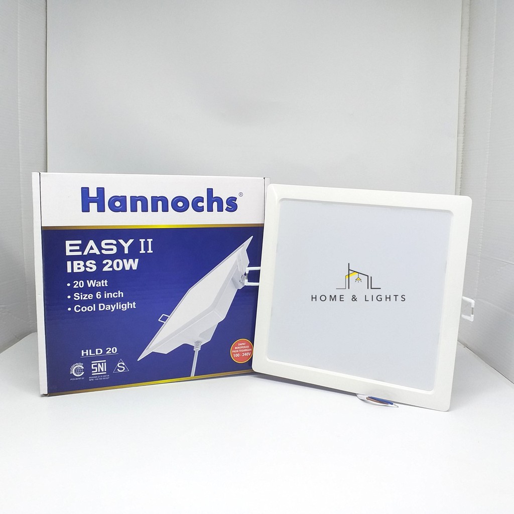 Lampu Downlight LED Hannochs Easy II Segi 20W Shopee 