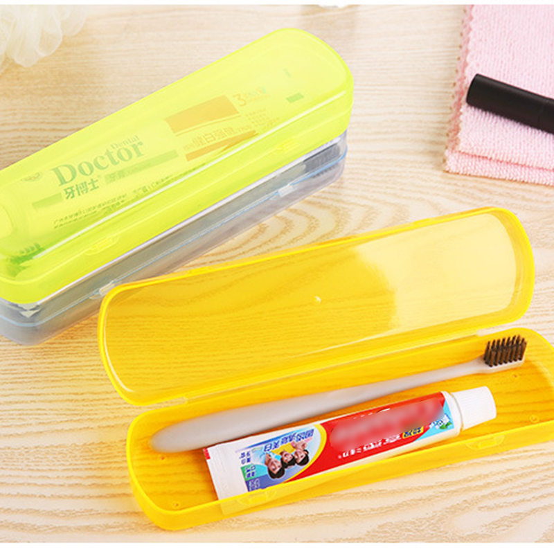 Kotak Penyimpanan Case Penutup Sikat Gigi Portable Travel Outdoor Plastik Camping Brush Holder Home Storage Organizer