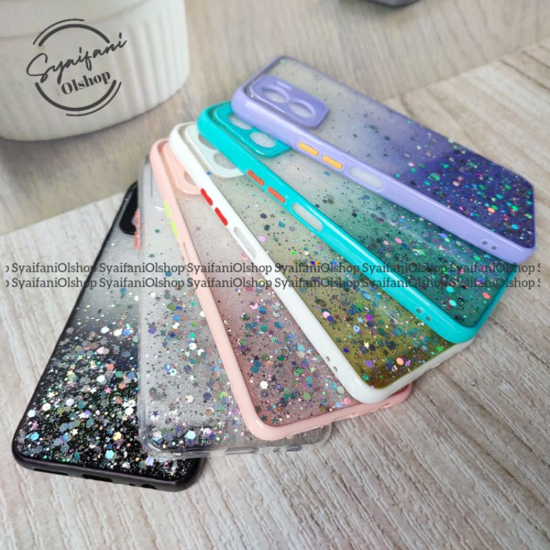 Case Glitter Vivo Y15s / Vivo V2120 Softcase Glitter Blink Candy Colour