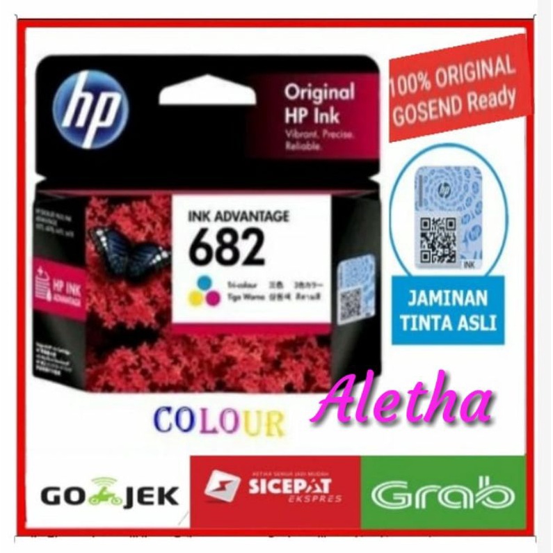 Tinta Printer HP 682 Color. Cartridge Original.