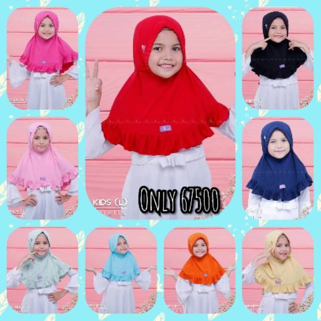 Hijab Arrafi ar285 ukuran L Kids bahan stella