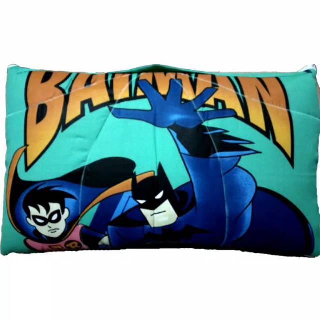Bantal selimut balmut batman real madrid m.u angry bird princess keroppi