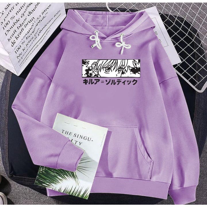 Hoodie Tokyo Hunter Atasan Unisex Bahan Fleece L XL XXL Hoodie wanita