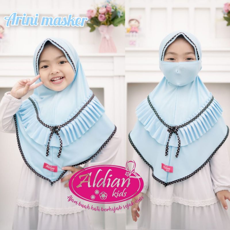 JILBAB ANAK ARINI MASKER - JILBAB ANAK KEKINIAN - ALDIAN KIDS