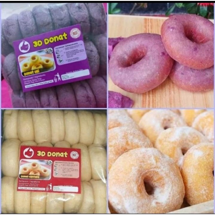 3D Donat Kentang / Donat Ubi ungu isi 20pcs