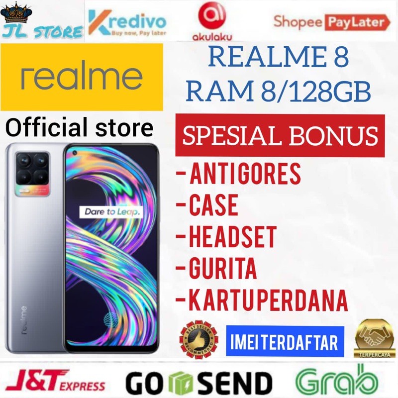 REALME 8 NFC RAM 8GB 128GB GARANSI RESMI REALME
