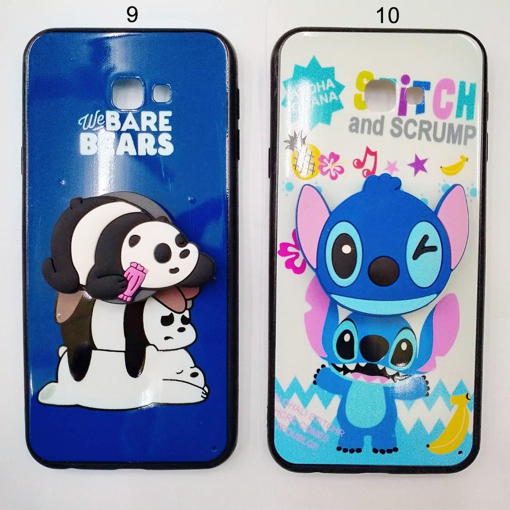 Case SAMSUNG J4 PLUS Fuze Glass Plus Popsocket