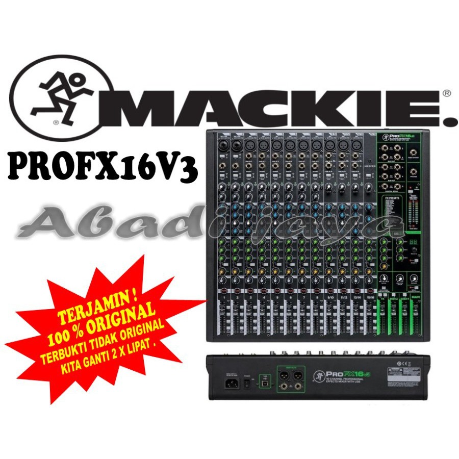 Mackie ProFX16v3 16 channel Mixer with USB and Effects gm ORIGINAL