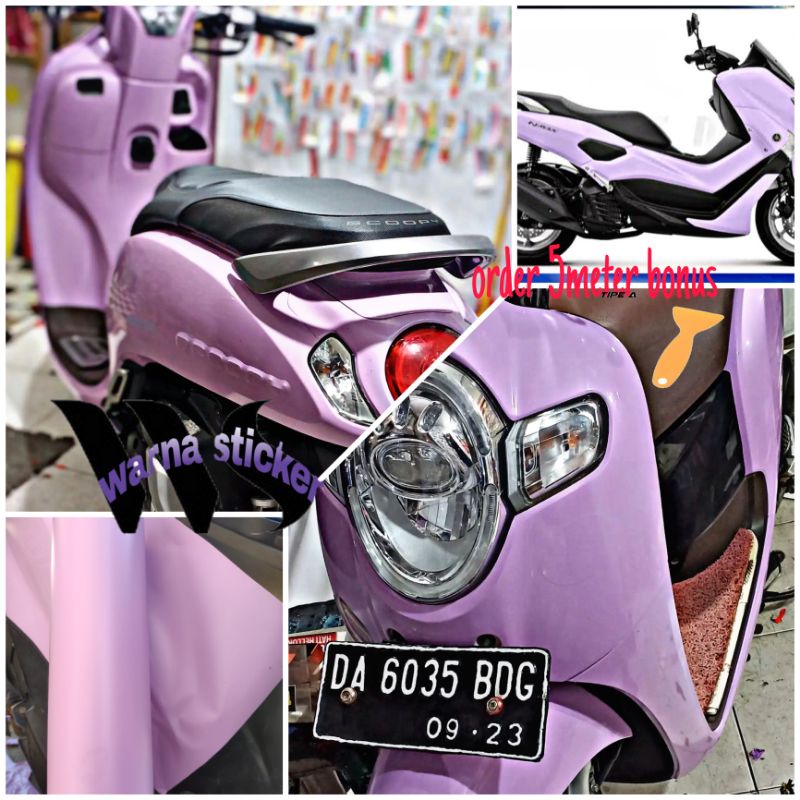 Skotlet motor ungu lilac Stiker motor ungu lilac Scotlet motor ungu lilac sticker motor ungu lilac