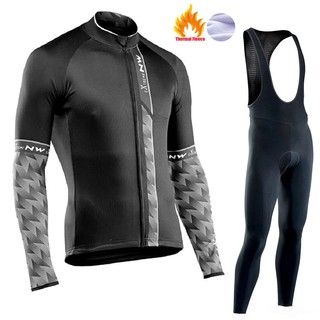 2021 New NW Cycling Jersey  Long Thermal Fleece NORTHWAVE  