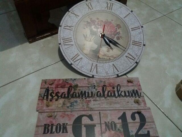 Wooden Projects Jam Dinding Vintage Unik Hiasan Pajangan Dinding - Cs5