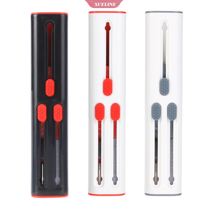 Set Pen Pembersih + Sikat + Kotak Charging Untuk Earphone Tws Bluetooth Huawei / Xiaomi