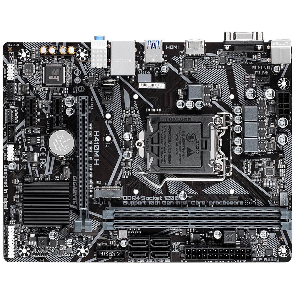 NEW GIGABYTE H410M H (LGA 1200, DDR4 ,M.2 Slot) MANTULLL GAN