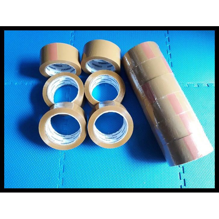 

Beauty Lakban Coklat 2" Inch X 100Y Unibell Lakban Unibell Isolasi Satuan