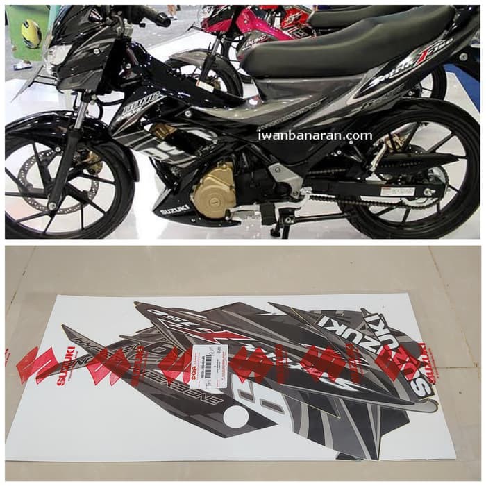 Striping Satria Fu 2012 Hitam Full Original SGP