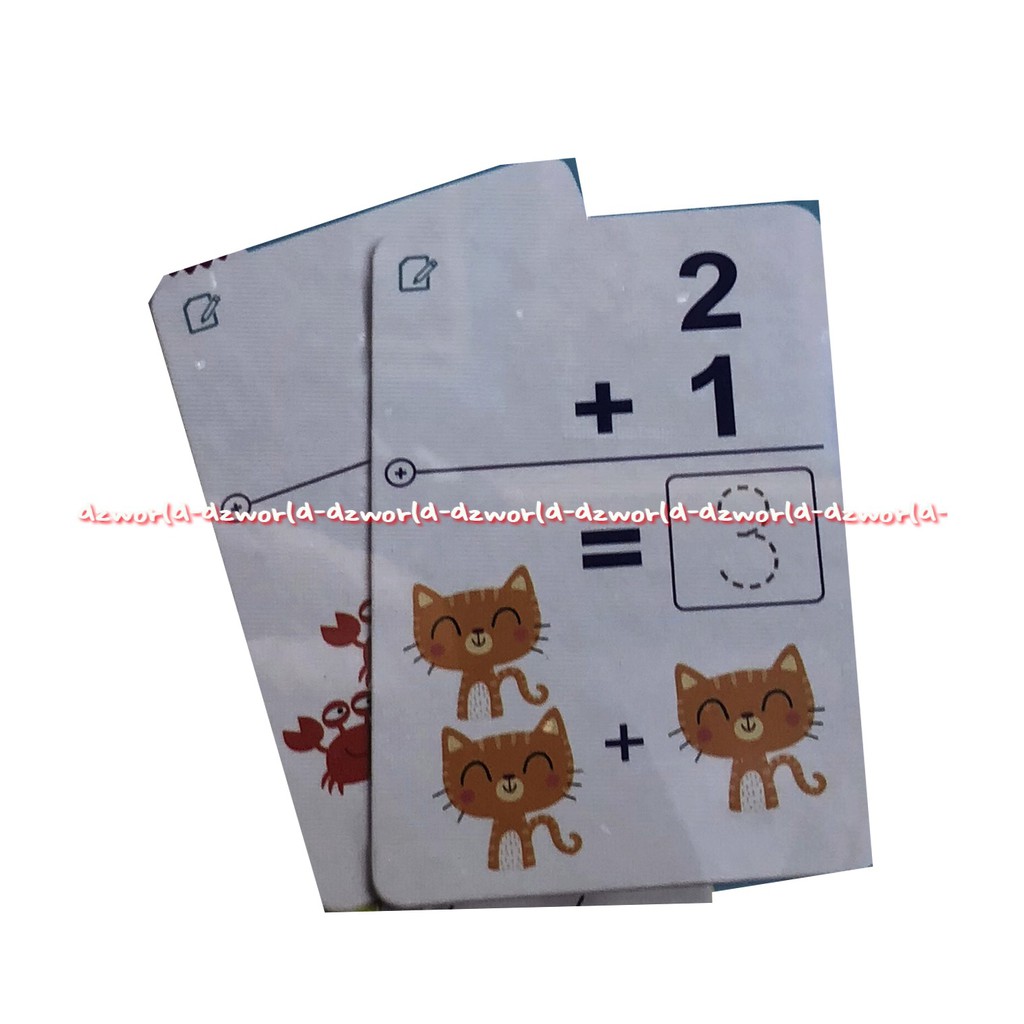 Mideer Write &amp; Wipe Activity 123 Cards Kartu Mainan Belajar Berhitung Alphabet Number Mainan Edukasi