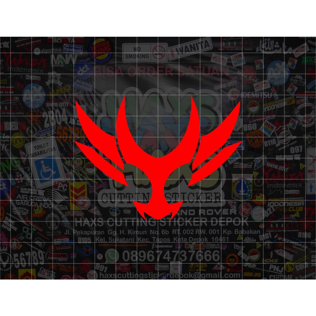 Cutting Sticker Logo Kamen Rider Agito Ukuran 8 Cm
