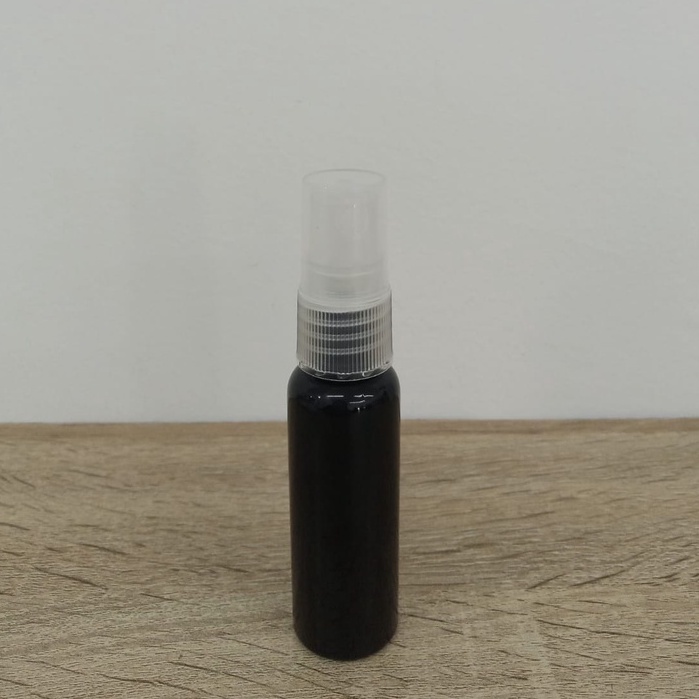 Botol Plastik PET 27ml BR Hitam Tutup Spray