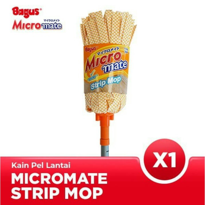 Micromate Strip Mop Set Alat Pel Kain Pel Lantai BAGUS 304