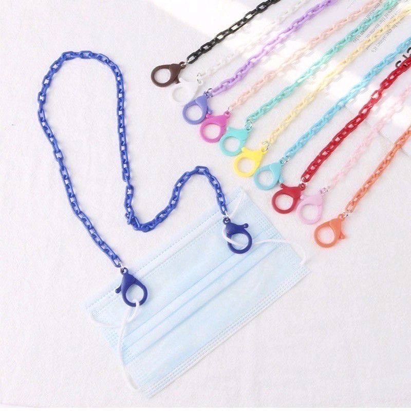 Kalung Masker Dewasa / Anak2 Strap Masker Stopper / Tali Masker / Konektor Masker / Rantai Rante Warna