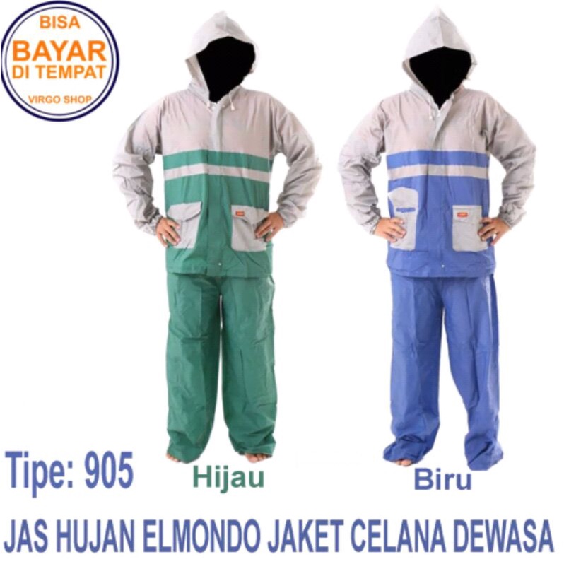 JAS HUJAN DEWASA PRIA WANITA ELMONDO EJC905 STELAN JAKET CELANA JAS HUJAN ELMONDO NEWKOMBINASI