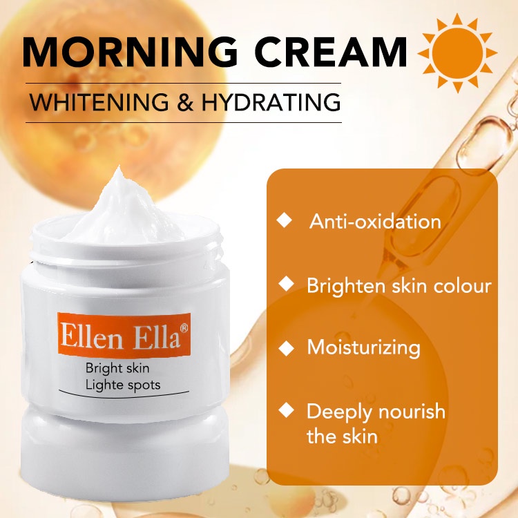 [Stok tersedia, tiba dalam 3 hari]ELLEN ELLA UpgradeRetinol Collagen Cream 30g+ Vitamin C Krim Wajah 50g krim siang dan malam Set Whitening Anti-Aging Pelembab Wajah Anti-kerut Mengurangi Bintik-bintik Memudar Flek Hitam Memperbaiki Perawatan Kulit Cute P