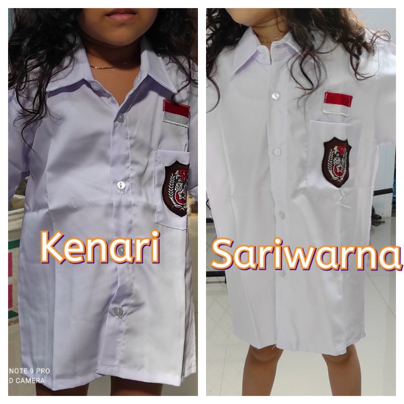 Baju/Kemeja Panjang SD Putih Bahan Oxford Seragam Sekolah