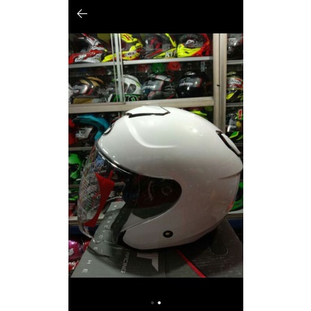 HELM KYT KYOTO SOLID PUTIH ##ORIGINAL KYT##