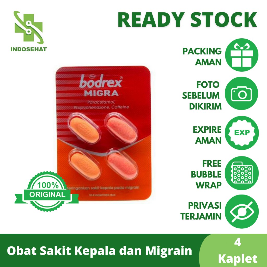 Jual Bodrex Migra Strip 4 Kaplet Shopee Indonesia